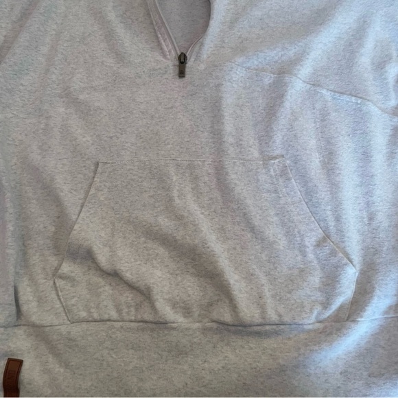 Ampersand Avenue Womens XXL Pullover Hoodie Plaid Accents Zipper Thumb Holes - Picture 6 of 11